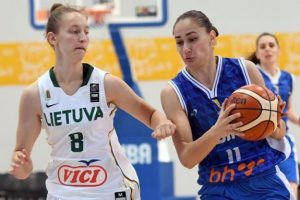 Nedžla Kovačević na utakmici protiv Litvanije